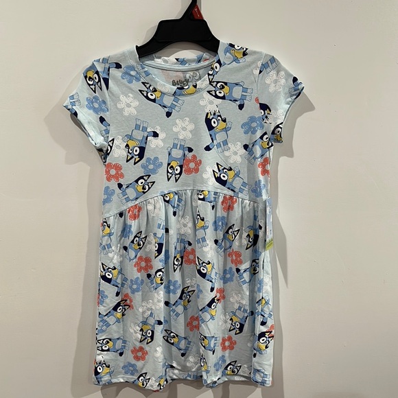 Bluey Girls Dress with Short Sleeves Size M (7-8) - Picture 3 of 10